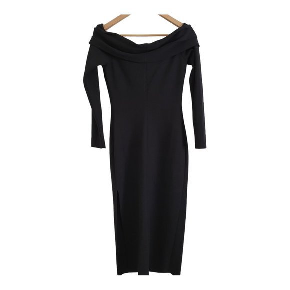 Bec + Bridge Black Off Shoulder Dress Long Sleeve Size 8 New with Tag - Picture 5 of 11